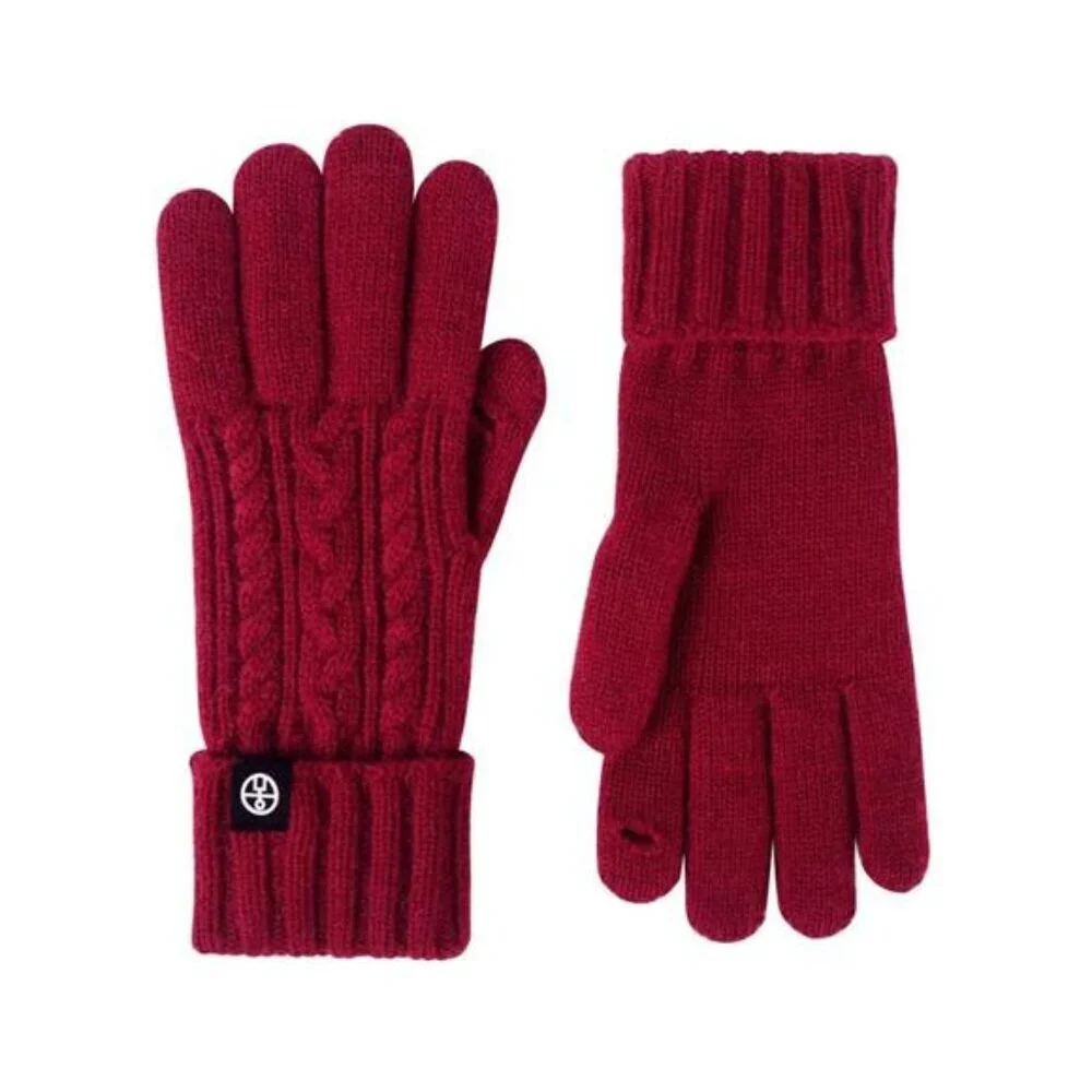 Cable Knit Touchscreen Gloves